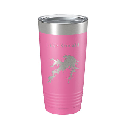 Lake Kincaid Map Tumbler Travel Mug Insulated Laser Engraved Coffee Cup Reservoir Louisiana 20 oz-11