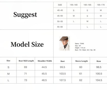 Australian Merino Wool Classic Simple Collarless Deep V-Neck Suit-2