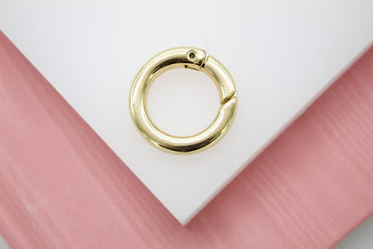 18K Gold Filled Large Small Clasp, self-closing hook (XX14)-3