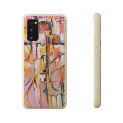 Biodegradable Phone Case with 'Abstract Pueblo' Original Artwork by Barbara Cleary-45