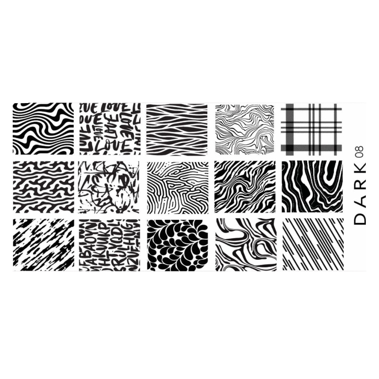 DARK Stamping Plate 08-0