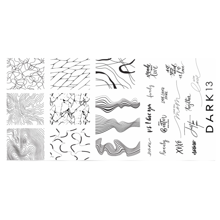DARK Stamping Plate 13-0
