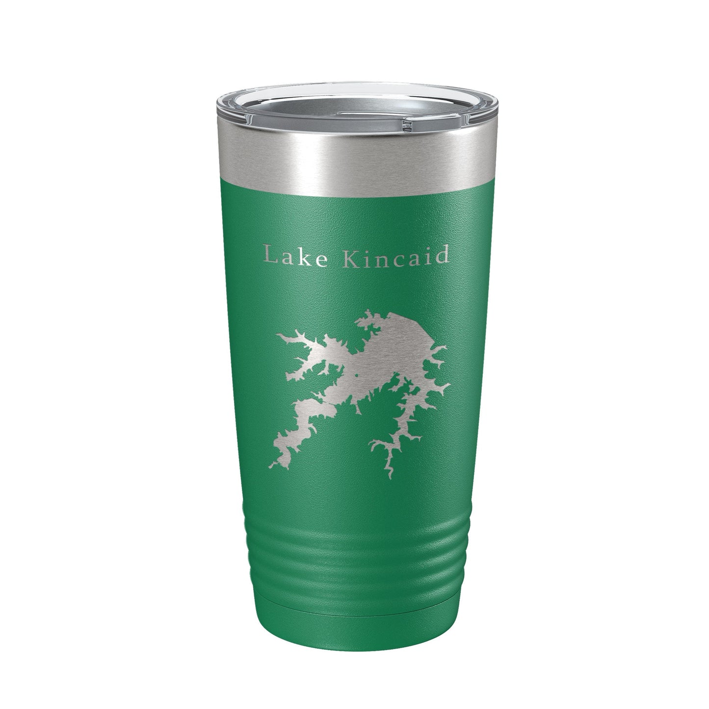 Lake Kincaid Map Tumbler Travel Mug Insulated Laser Engraved Coffee Cup Reservoir Louisiana 20 oz-9