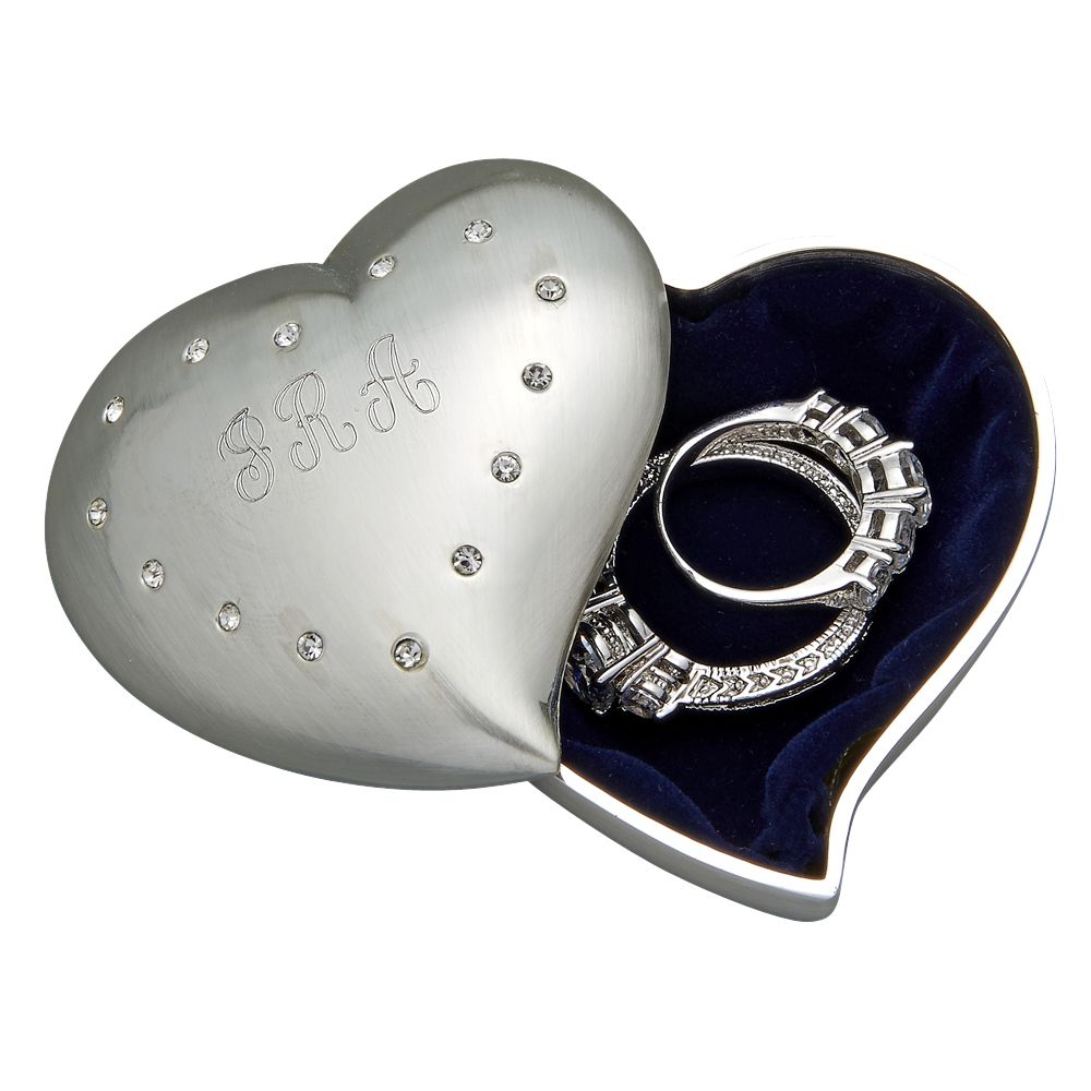 Free Form Heart Shaped Box With Crystals-2