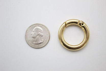 18K Gold Filled Large Small Clasp, self-closing hook (XX14)-4