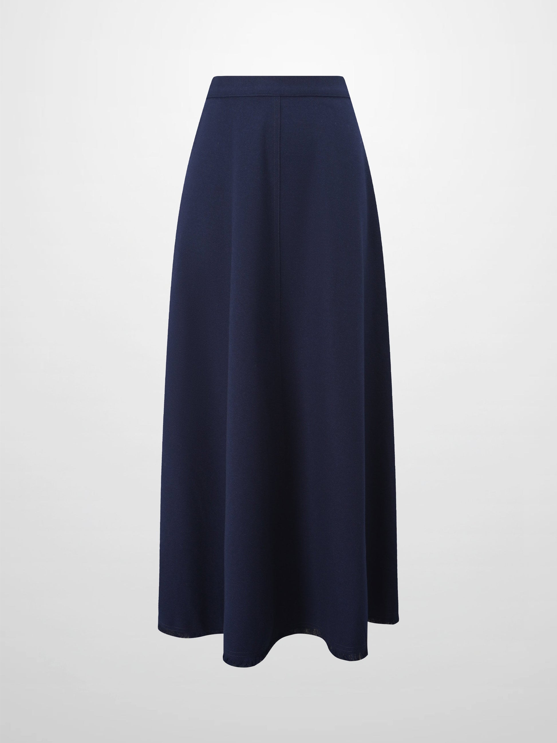 Fringe Circle Skirt-Navy-1