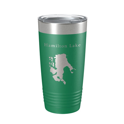 Hamilton Lake Map Tumbler Travel Mug Insulated Laser Engraved Coffee Cup Indiana 20 oz-9