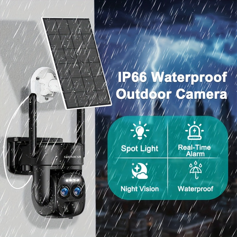 Dual-Lens Solar Security Camera with 8X Zoom-4