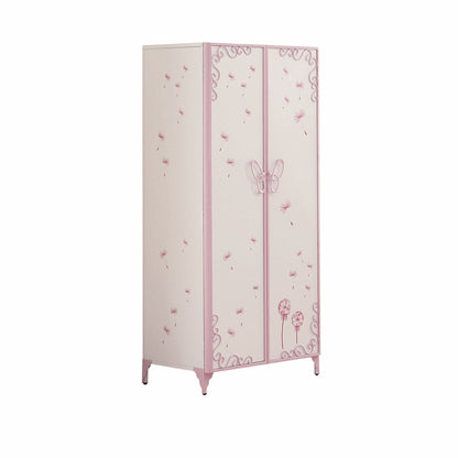 32" Purple And White Metal Dresser-2