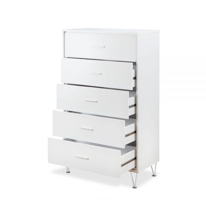 32" White Five Drawer Standard Chest-3