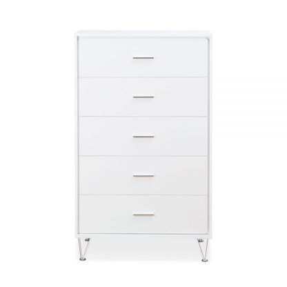 32" White Five Drawer Standard Chest-1
