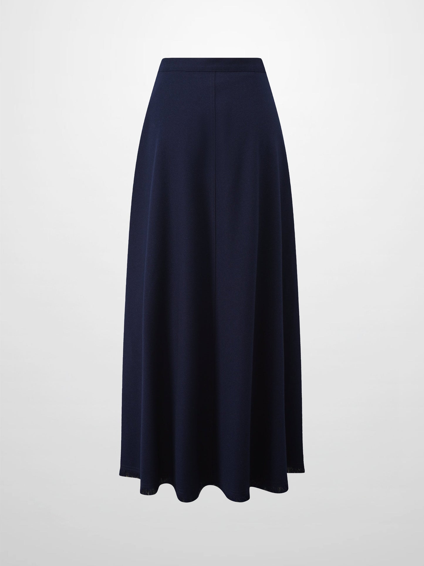Fringe Circle Skirt-Navy-2