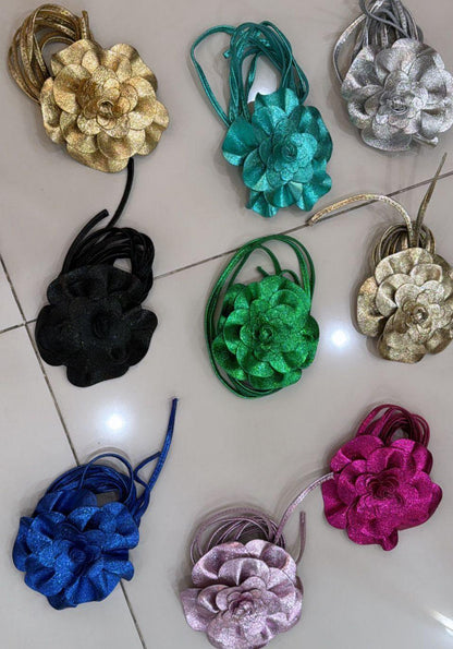 Italian Leather Metallic Belts-4