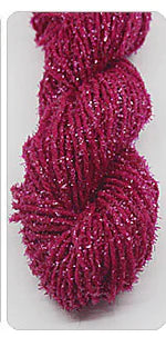 Acrylic Yarn with Metallic Thread for Knitting and Crochet