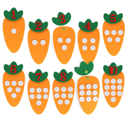 DIY Carrot Math Learning Toy for Kids' Education