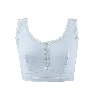 Georgia - Silk Back Support Full Coverage Wireless Organic Cotton Bra-0