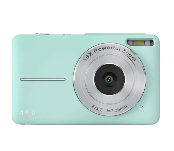 HD Mini Digital Camera for Students and Kids, 44MP, 1080P, 2.4" Screen, 16X Zoom, Rechargeable