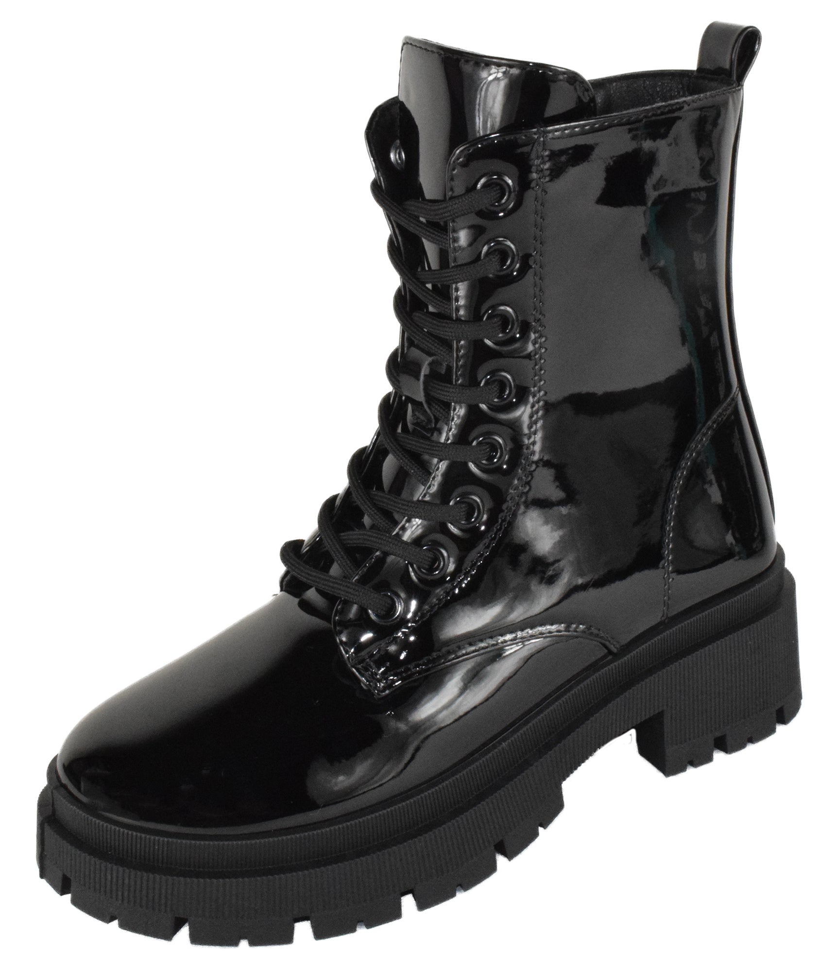 CYNTHIA-7 Black Patent Top Moda-1