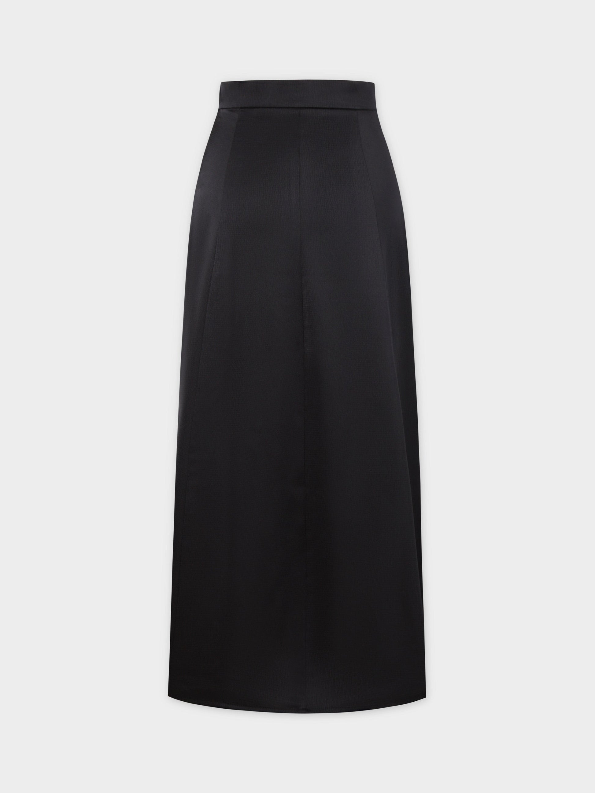 Beaded Trim Skirt-Black-2