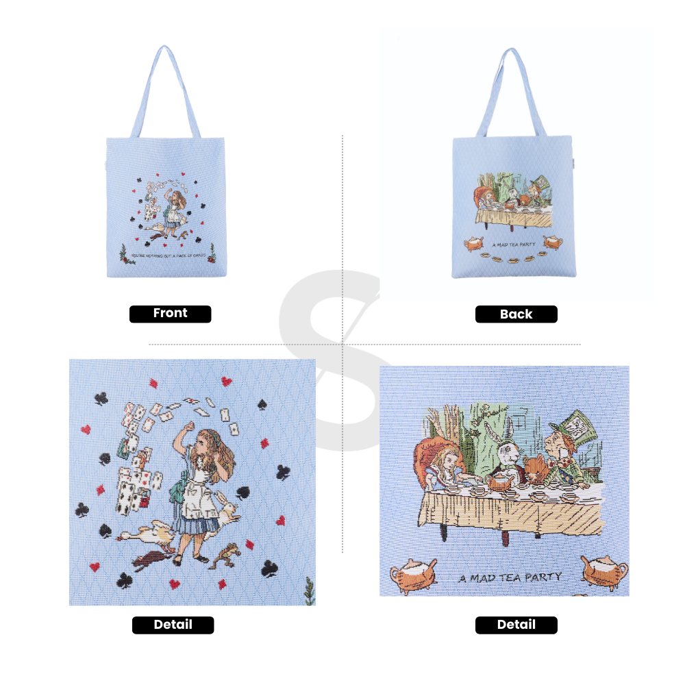 Alice in Wonderland Tea Party - Flat Bag-1