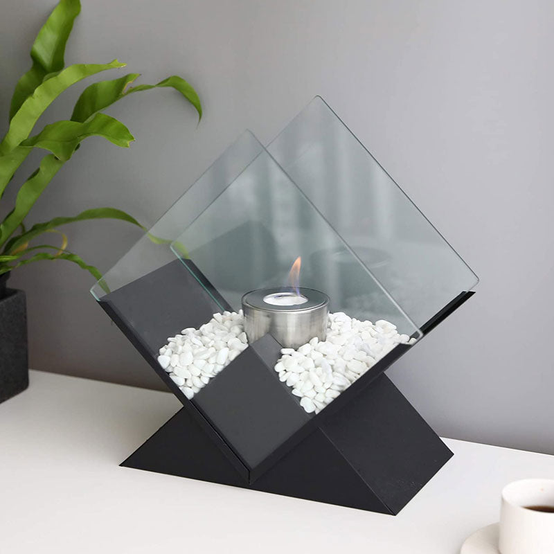 14.5" Tall Portable Tabletop Fireplace-4