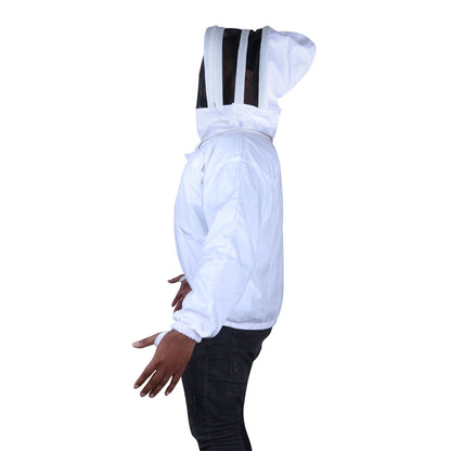 Beekeeping Bee Cotton Jacket With Hood Style Veil Protective Gear-2
