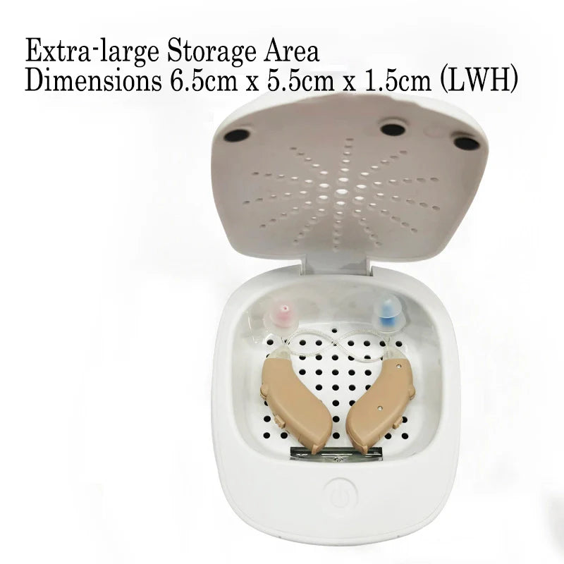 Hearing Aids UV Drying and Sterilization Box, Electronic Dehumidifier, USB Type-C Plug-in-1