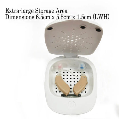 Hearing Aids UV Drying and Sterilization Box, Electronic Dehumidifier, USB Type-C Plug-in-1