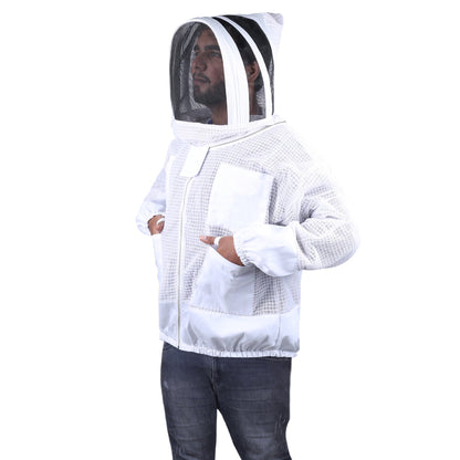 Beekeeping Bee Jacket 3 Layer Mesh Hood Beekeeping Jacket for Beekeeper-1