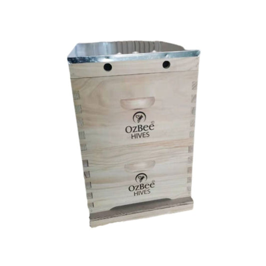 8 Frames Premium Double Beehive Kit NZ Pine Timber-Flat Pack Boxes, OZBEE Premium Beehive-0
