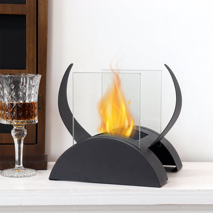 7.5"H Tabletop Bio Ethanol Fireplace-3
