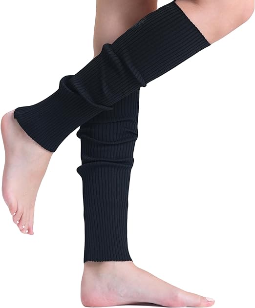 1 Pair Women's Knitted Leg Warmers for Cold Weather 21 Inches Long-1
