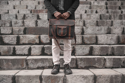 Loculus Handcrafted Full Grain Leather Messenger Bag-1