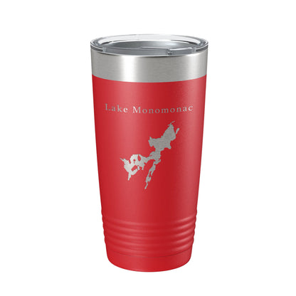 Lake Monomonac Map Tumbler Travel Mug Insulated Laser Engraved Coffee Cup Massachusetts New Hampshire 20 oz-10