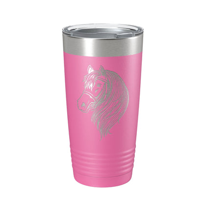 Horse Face Tumbler Horseback Rider Travel Mug Equestrian Gift Insulated Laser Engraved Coffee Cup Horse Lover Farmer 20 oz-11
