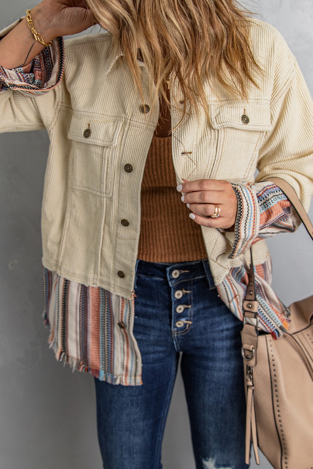 Lyla Button Up Corduroy Jacket-3