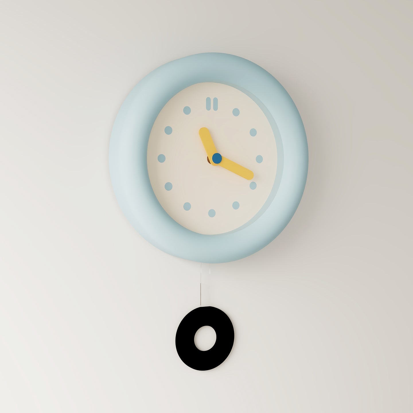 Baby Blue Wall Clock-2