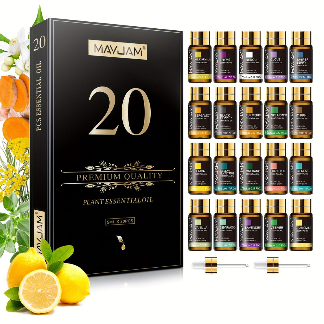 NNETM 20pcs Essential Oils Gift Set Alcohol-Free-2
