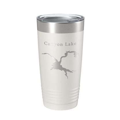 Canyon Lake Map Tumbler Travel Mug Insulated Laser Engraved Coffee Cup Arizona 20 oz-1
