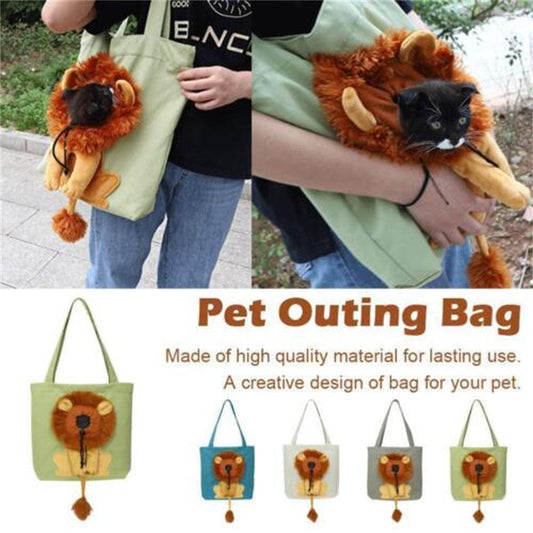Lion Design Pet Carrier: Portable, Breathable, And Stylish For Travel With Your Furry Friend-0