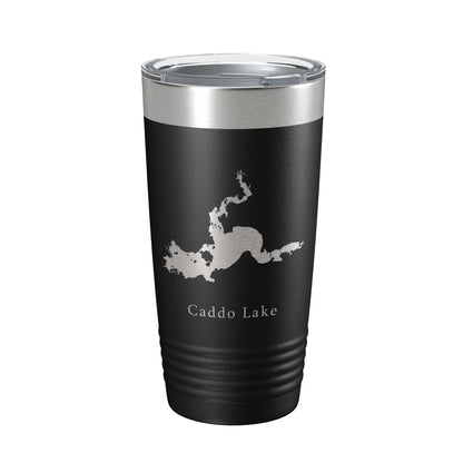 Caddo Lake Map Tumbler Travel Mug Insulated Laser Engraved Coffee Cup Louisiana Texas 20 oz-0