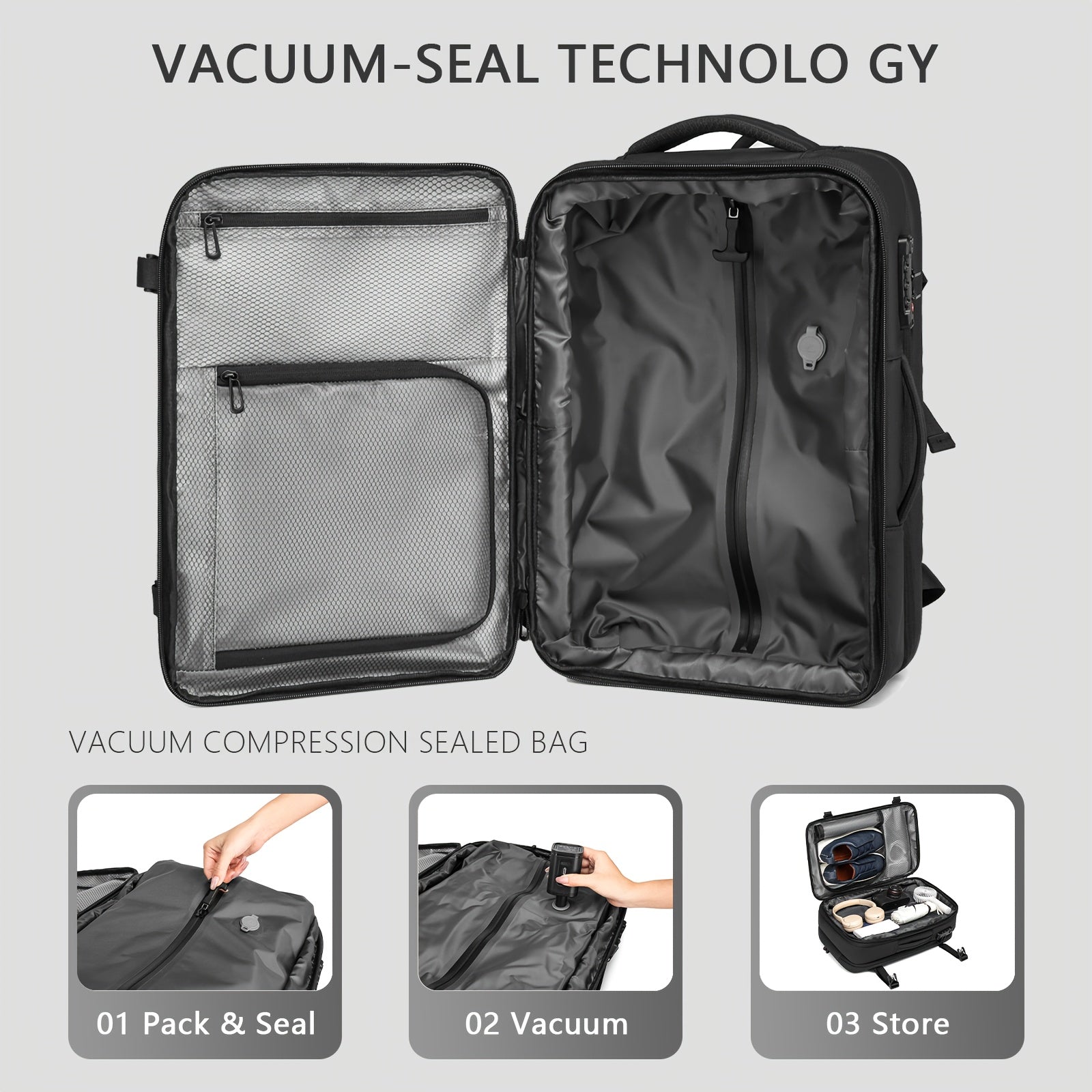 NNETM Travel Backpack with Pump & Laptop Compartment-4