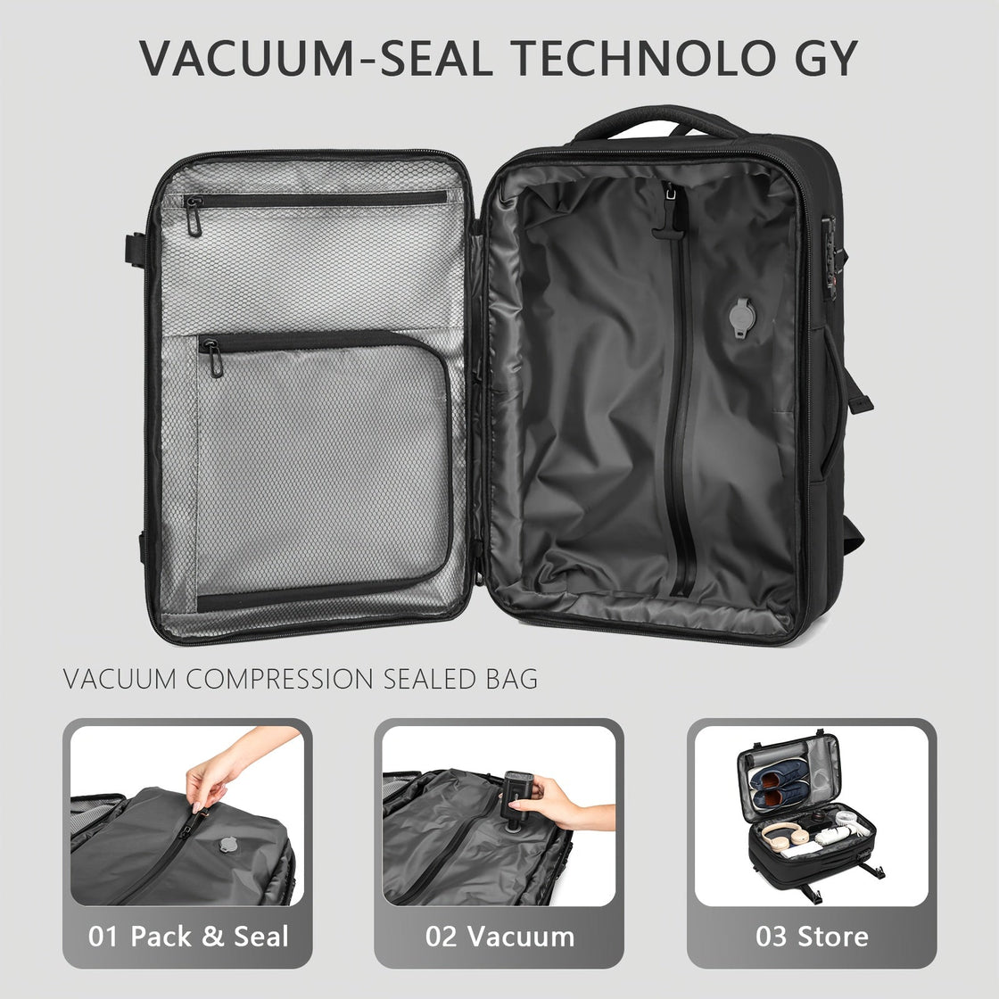 NNETM Travel Backpack with Pump & Laptop Compartment-4