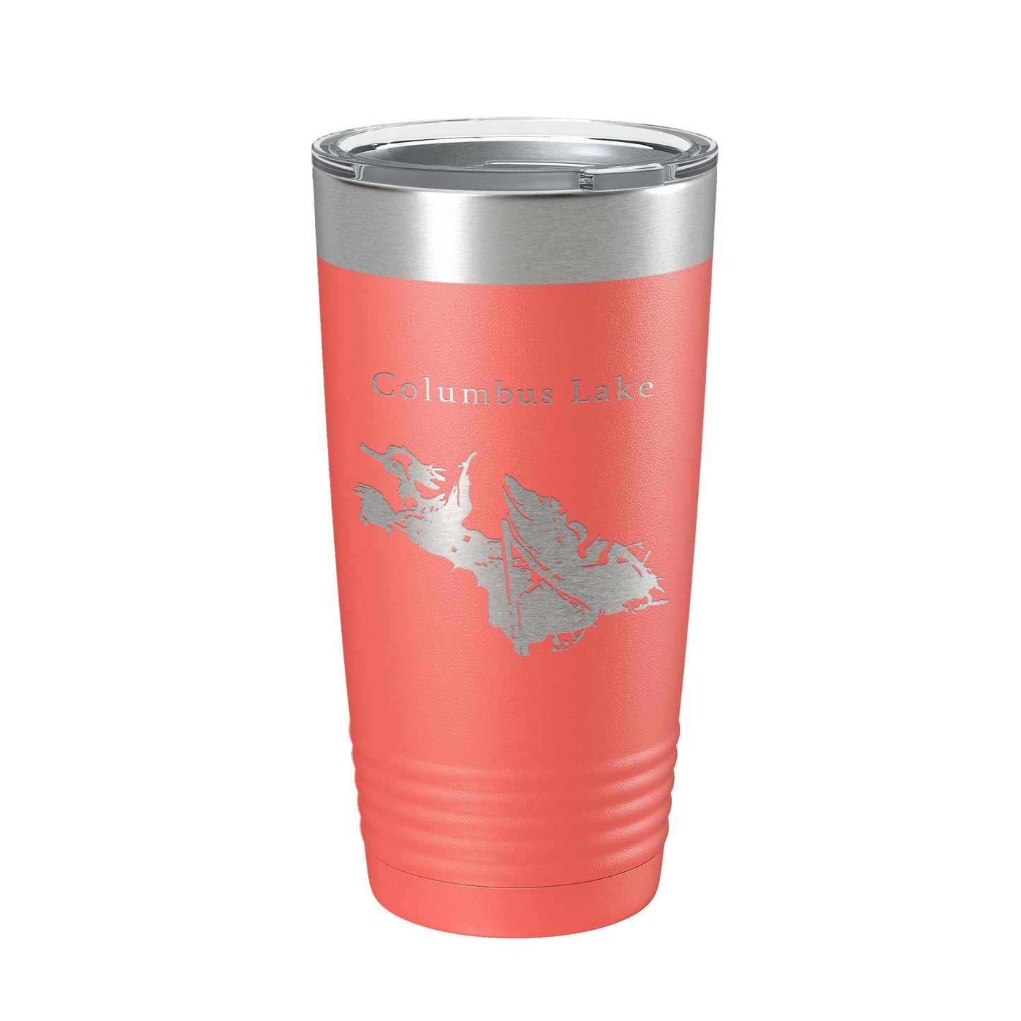Columbus Lake Map Tumbler Travel Mug Insulated Laser Engraved Coffee Cup Mississippi 20 oz-20