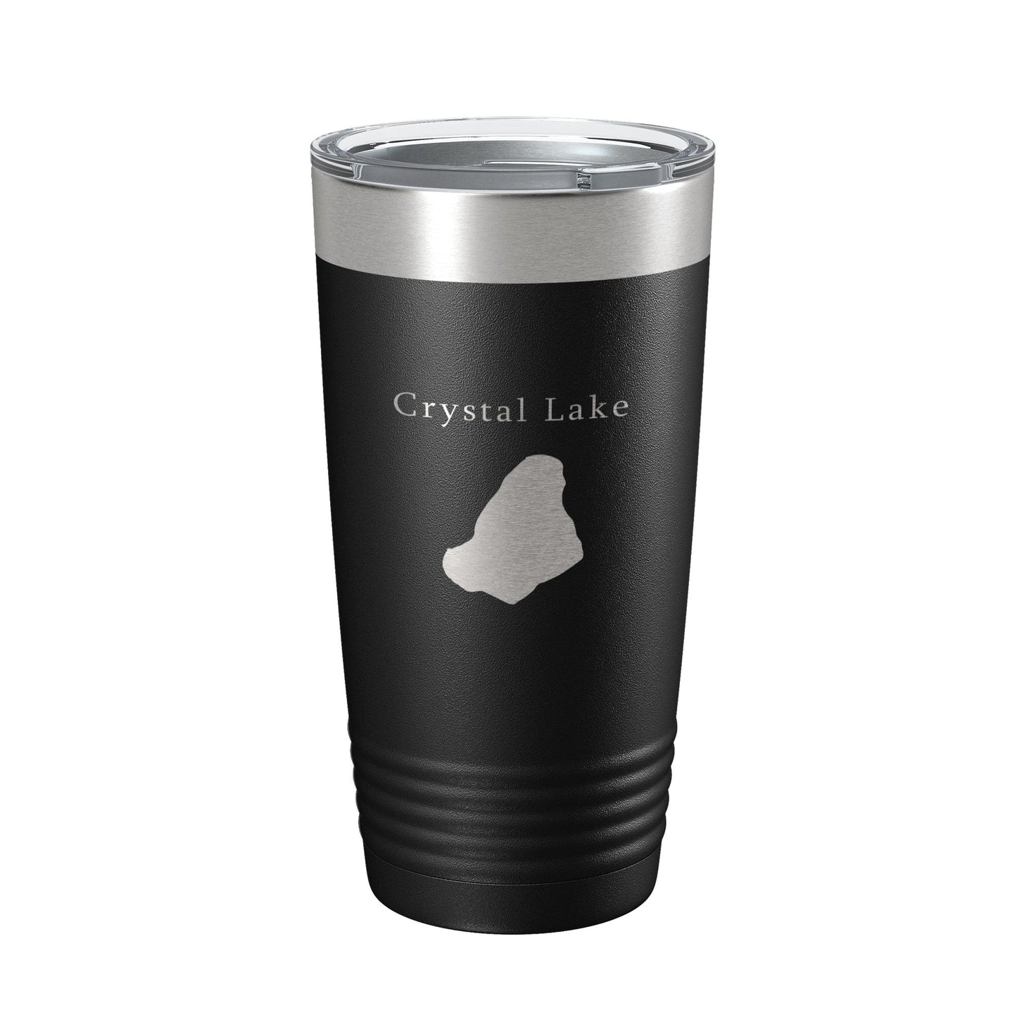 Crystal Lake Map Tumbler Travel Mug Insulated Laser Engraved Coffee Cup Massachusetts 20 oz-5