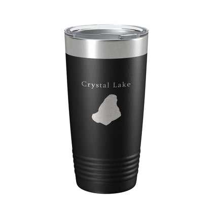 Crystal Lake Map Tumbler Travel Mug Insulated Laser Engraved Coffee Cup Massachusetts 20 oz-5