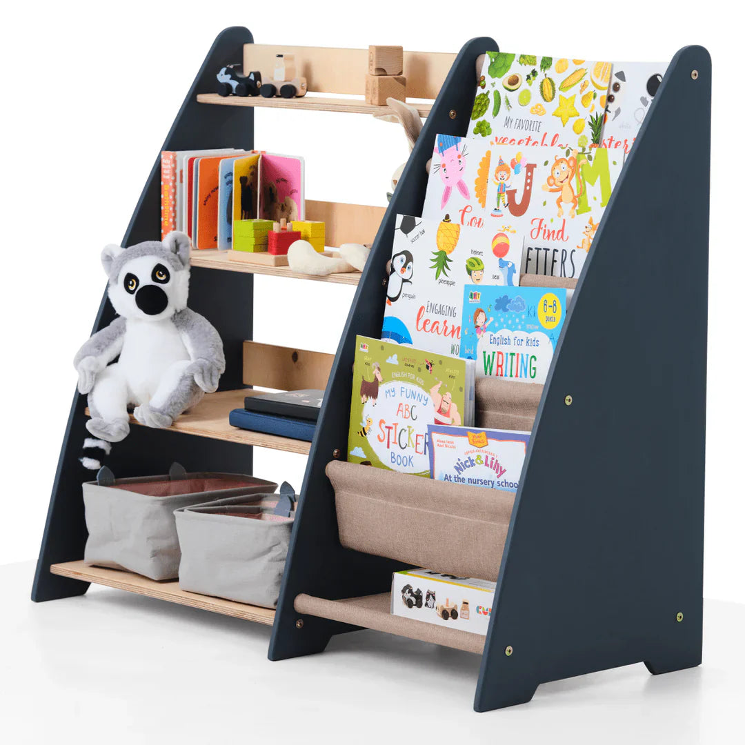 2in1 Montessori Shelf for Books and Toys-5