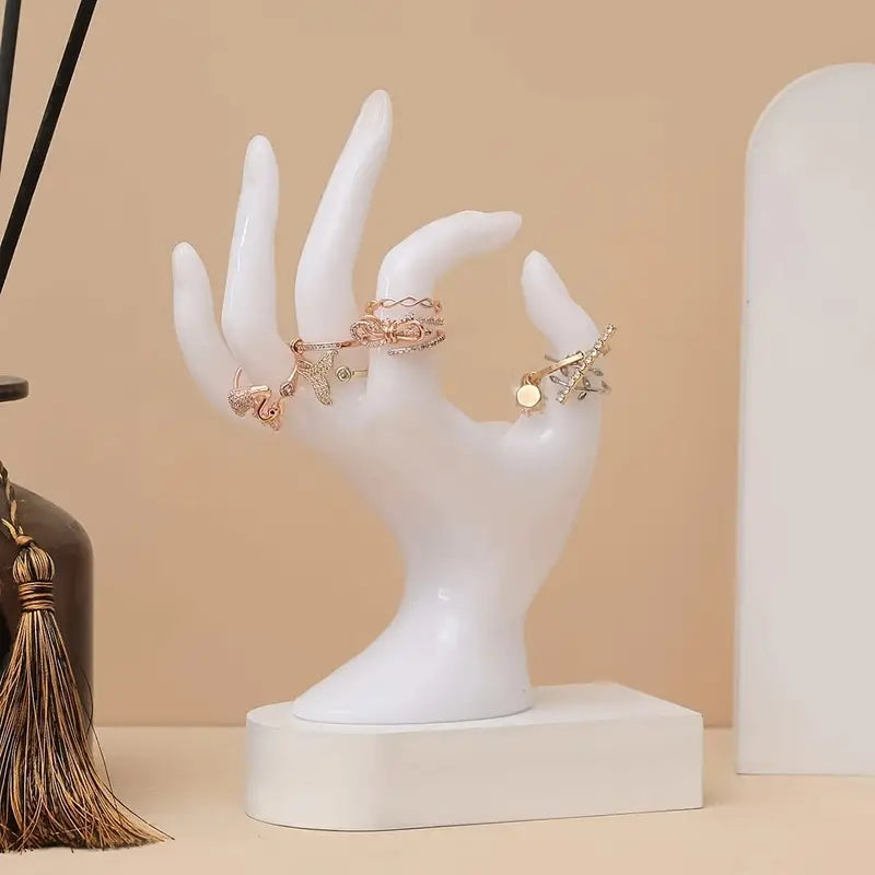 1pc Hand Jewelry Display Ring Holder and Organizer