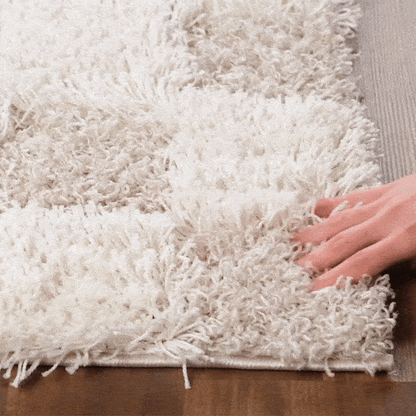 Atira Light Brown Checkered Area Rug-4