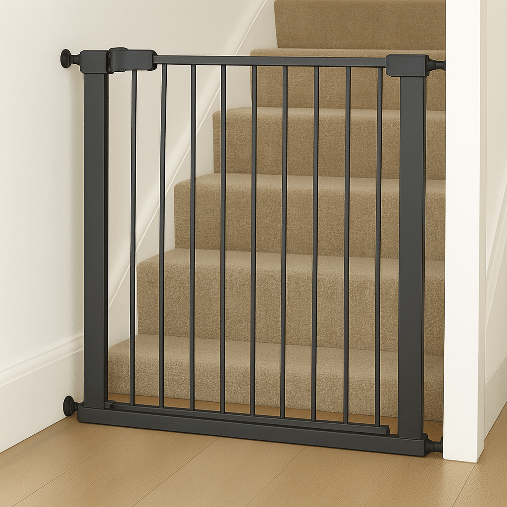 FYLO Baby Safety Stair Gate Pressure Fit 75-114cm Extra Wide - Grey-4